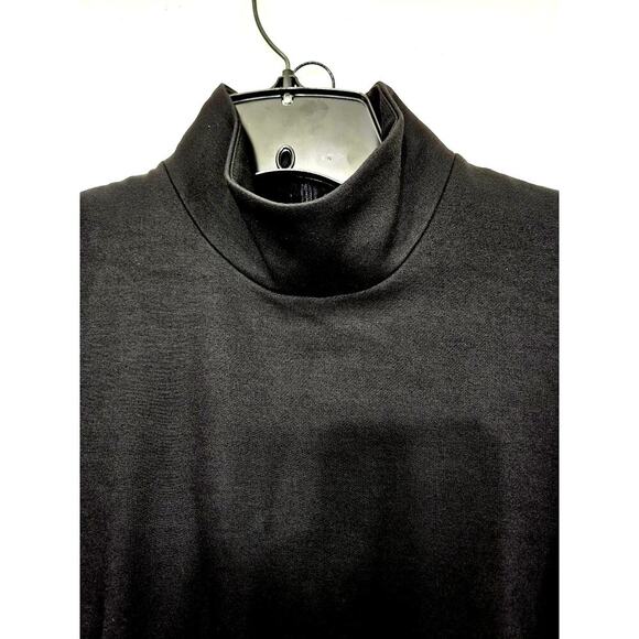 Akris Punto Black Cold Shoulder Sheath Dress Turtleneck Size 4 Small - Picture 6 of 10